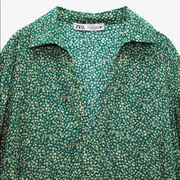 Zara Floral Print Mini Dress - Picture 9 of 10